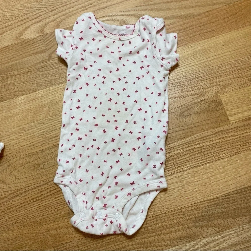 Baby Girl Various Size Bundle Onesie Sweater 0-3 mos 6 mos 9 mos 12 mos White
